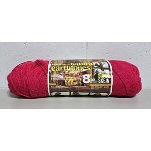 Malina Yarn Natural Earthtones -‎ Cinder Red - 8oz  Super Skein, Brushed Frosted